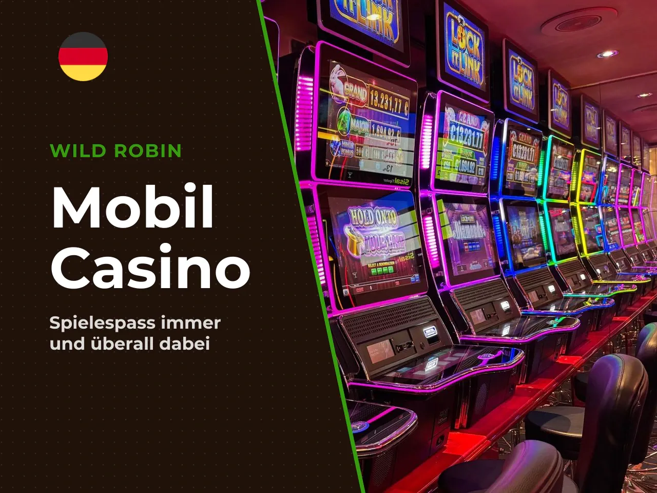 Spielkatalog und Live-Spiele auf dem Smartphone