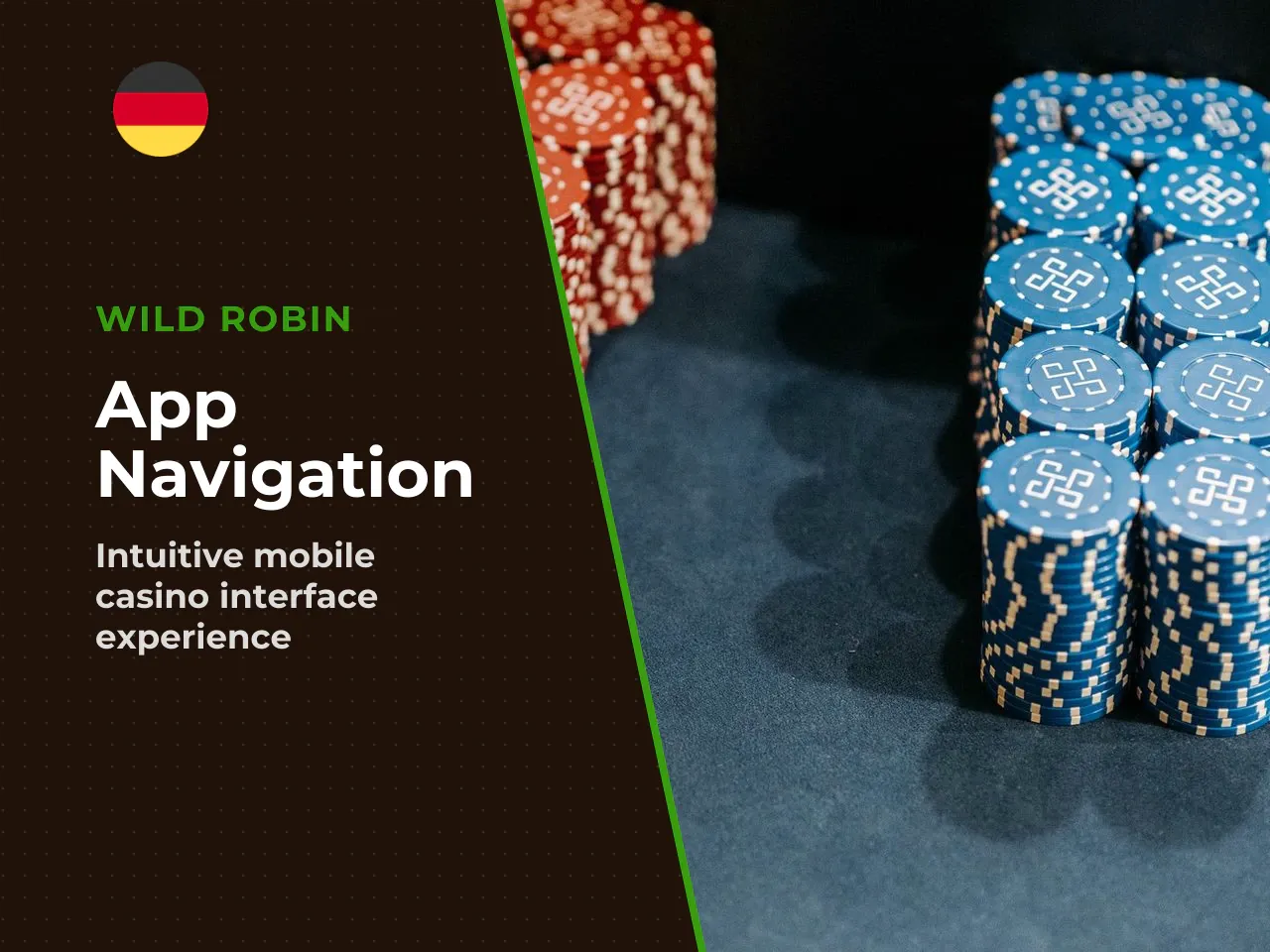 Navigation Spiele, Aktionen und Kasse in