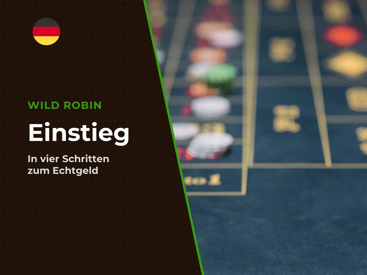 Anmeldung, Einzahlung und Einsatz vor dem
