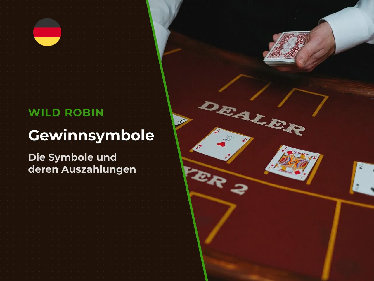 Kartensymbole und höherwertige Gewinnsymbole. - Niedrige