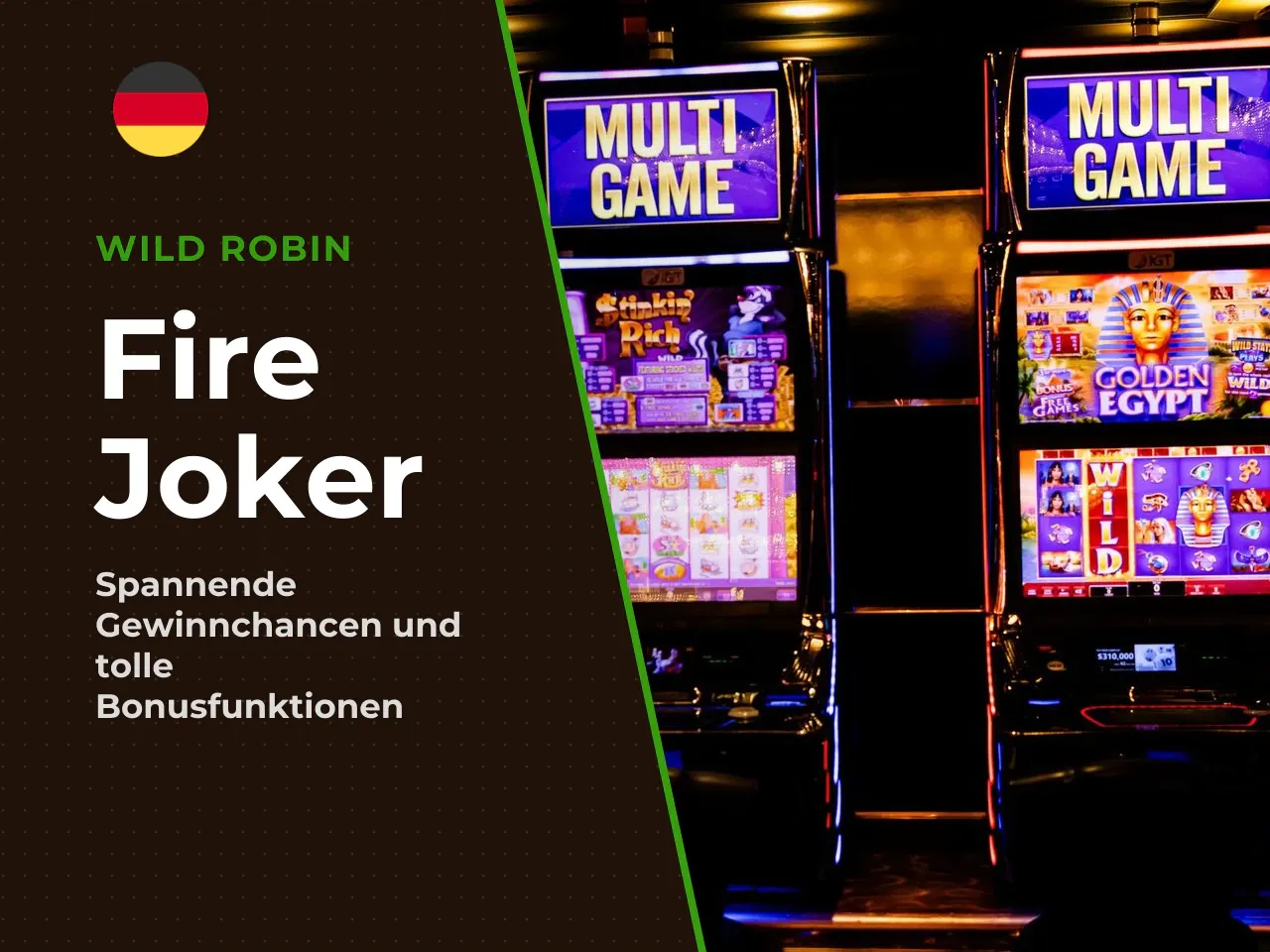 Joker, Wild und klassische Gewinnsymbole. Der