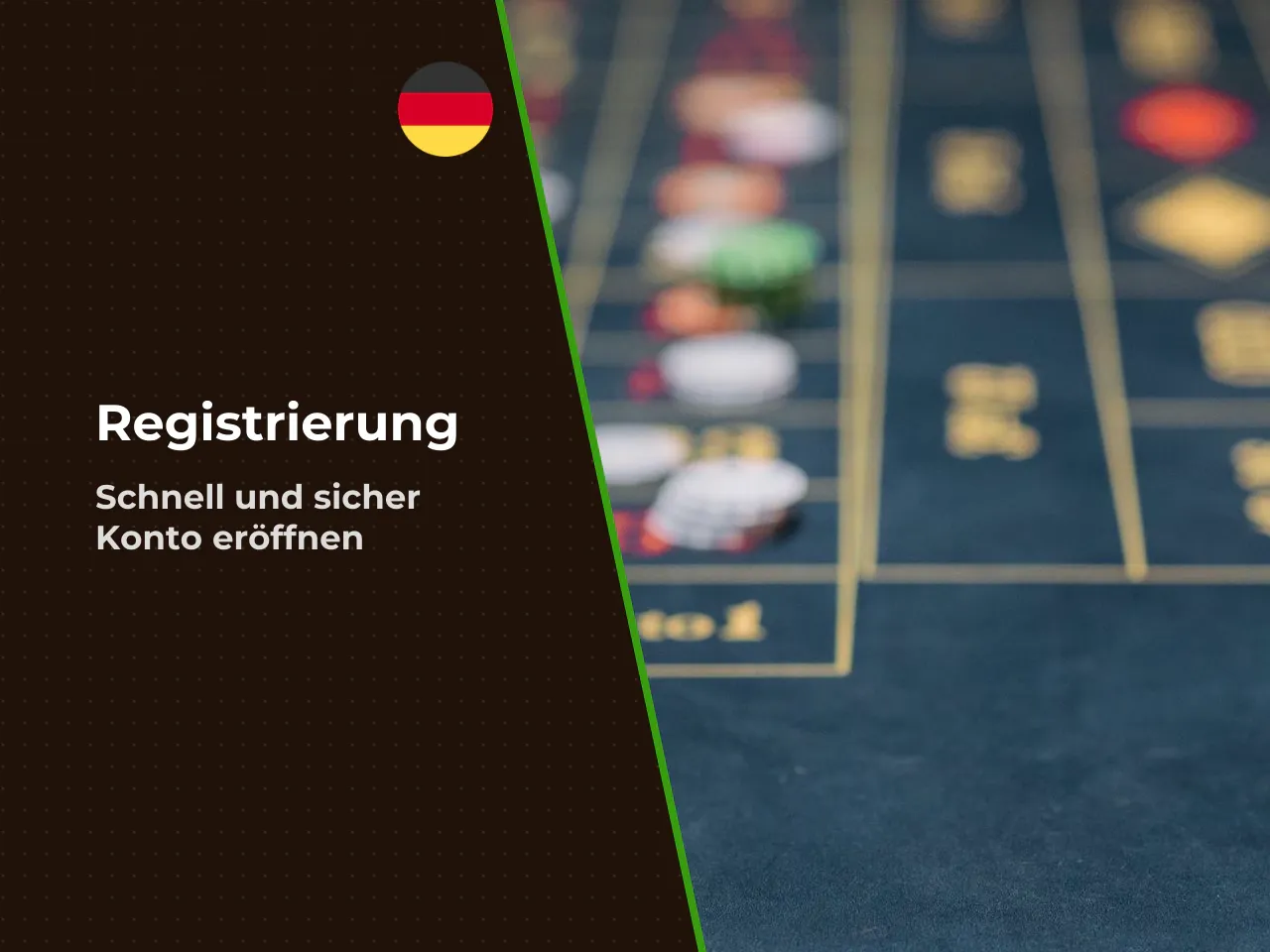 Konto eröffnen und erste Einzahlung vornehmen