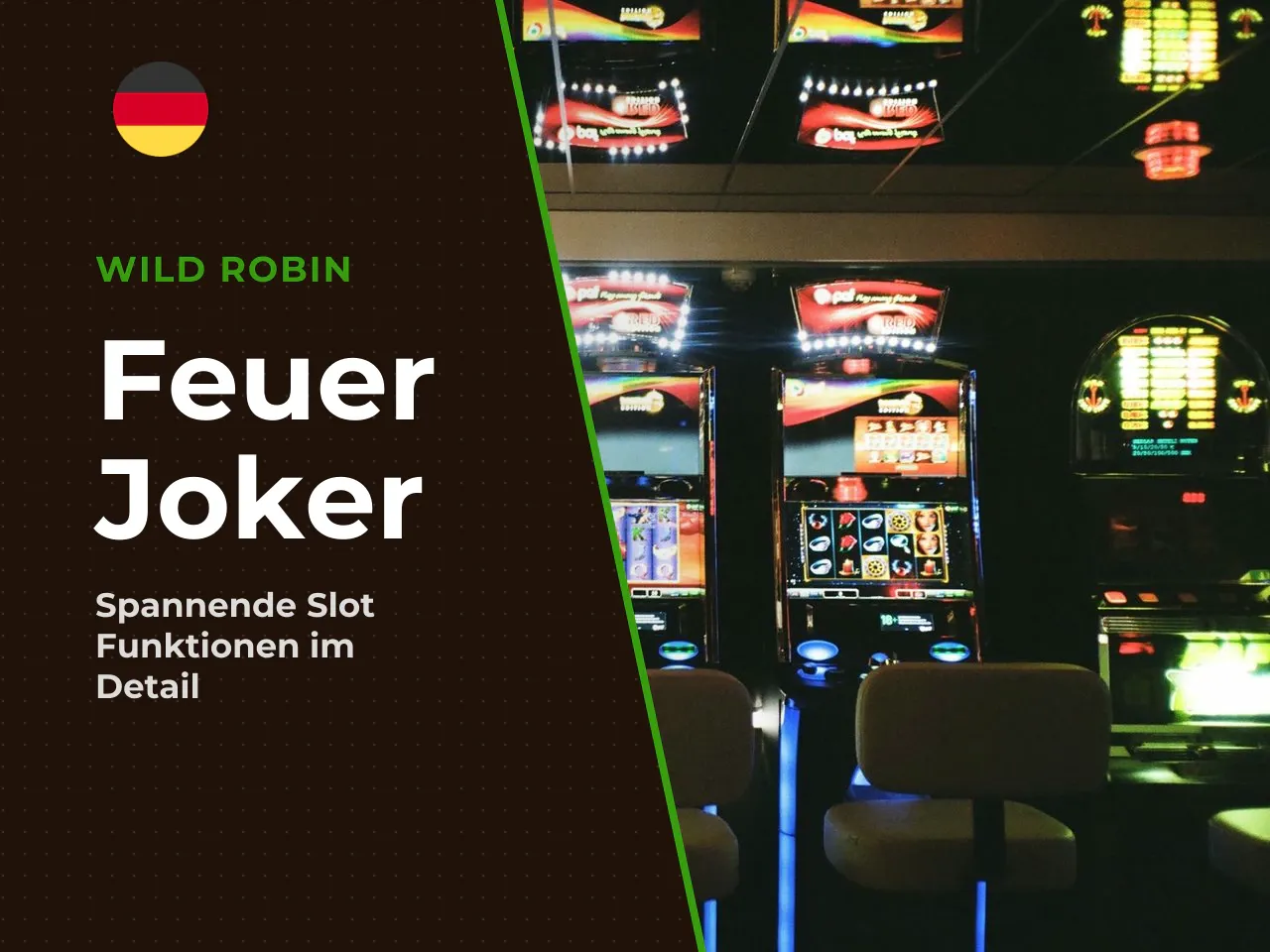 Klassisches Slot-Design mit Feuer- und Joker-Thema