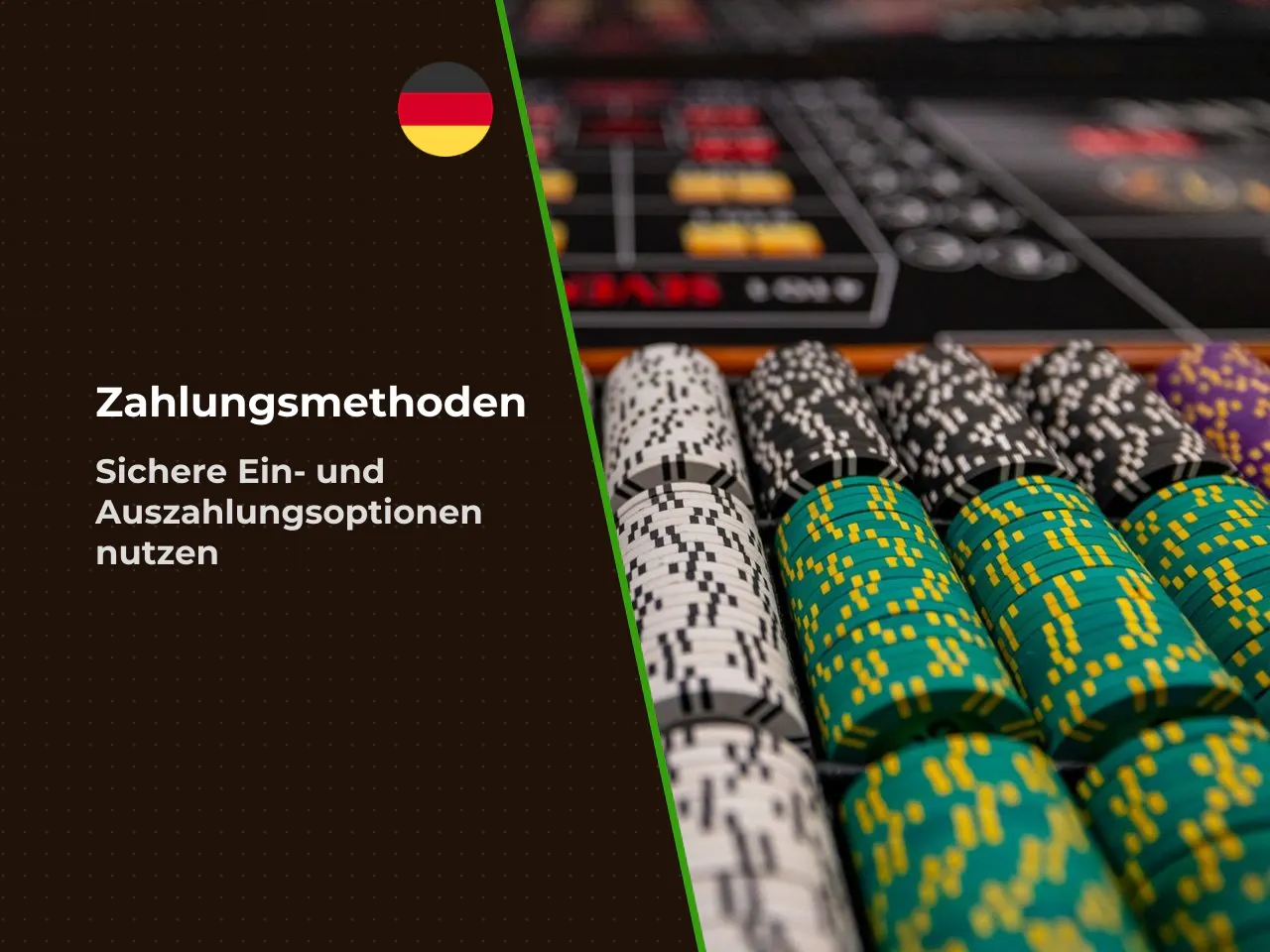 Verfügbare Zahlungsmethoden und Krypto-Einzahlungen