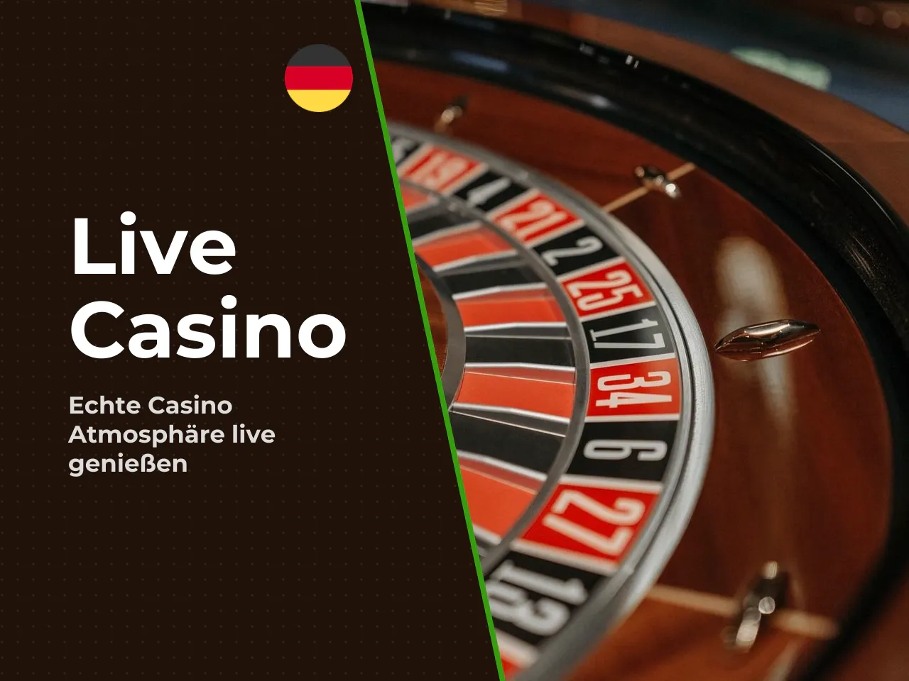 Live Casino, Tischspiele und weitere Spielangebote