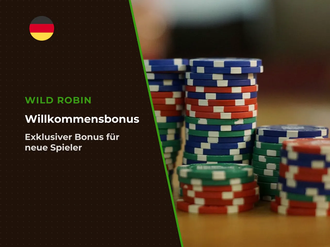 Wild Robin Willkommensbonus bei Einzahlung. Der
